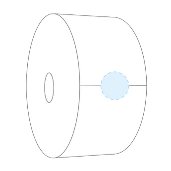 Półprzemysłowy papier toaletowy z 2 arkuszami White Tissue - Nie dotyczy - 1