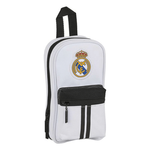 Real Madrid C.F., Mochila Con Estuche Real Madrid Cf Blanco Negro (33  Piezas) (BB-18-1549) Personalizados: 2 por 53,58 €