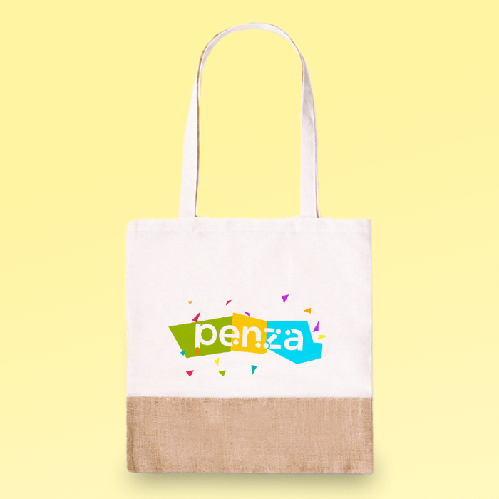 Borsa tote | iuta e cotone 245g | 370x410mm Borsa tote | iuta e cotone 245g | 370x410mm