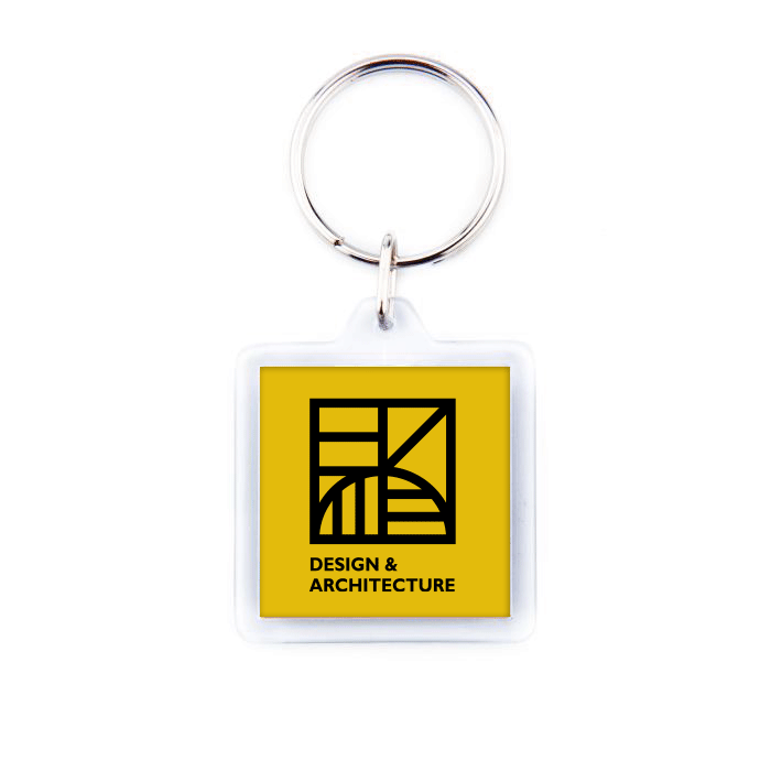 Porte-clef personnalisé acrylique - Rectangle 35x50