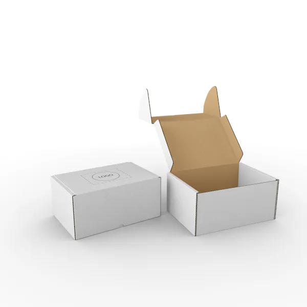 Enkelwandige kartonnen postdozen met sluitkleppen Enkelwandige kartonnen postdozen met sluitkleppen