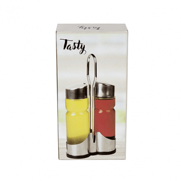 Rund glas 2 stykker cruet - Tasty Rund glas 2 stykker cruet - Tasty