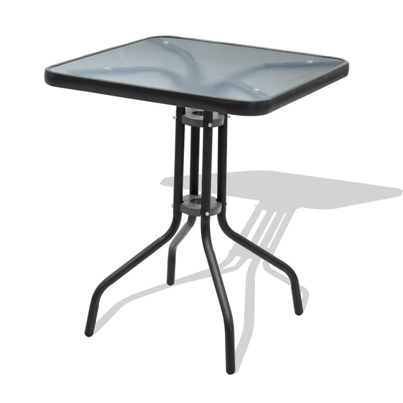 Table carrée en verre  - Bistro