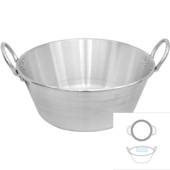 Aluminium "rojoes" pan - Rochedo Aluminium "rojoes" pan - Rochedo
