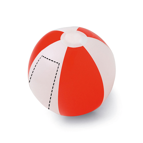 Red best sale beach ball