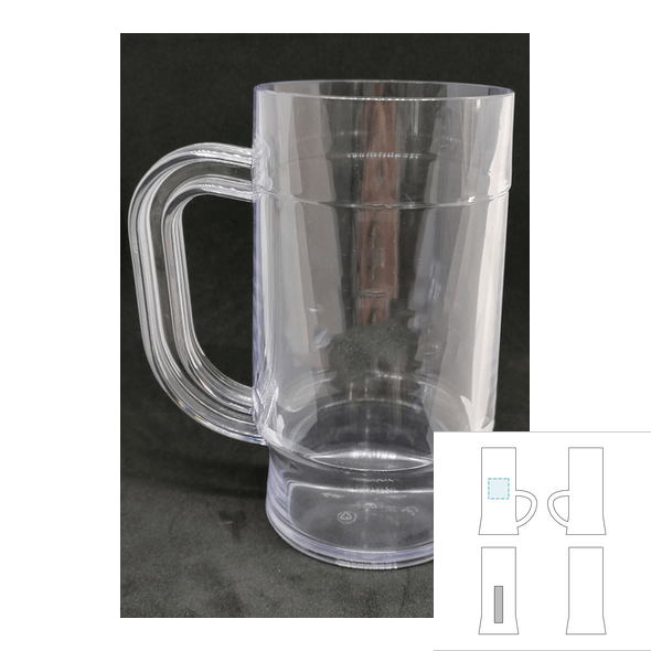 Boccale di birra in plastica infrangibile Boccale di birra in plastica infrangibile