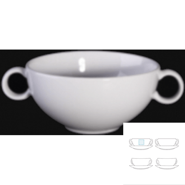 Bol à consommé en céramique - Eclipse Bol à consommé en céramique - Eclipse
