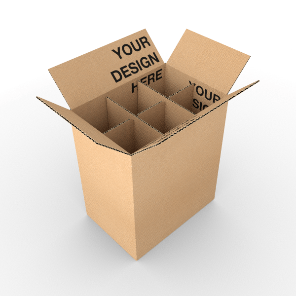 Cardboard Boxes w/ Dividers