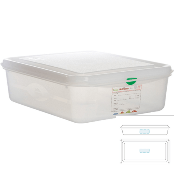 Caja de plástico con rejilla