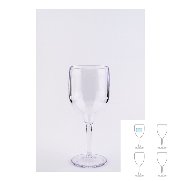 Calice da vino in plastica infrangibile Personalizzato