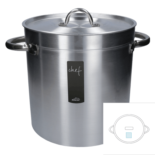 Casserole en acier inoxydable avec couvercle - Chef Casserole en acier inoxydable avec couvercle - Chef