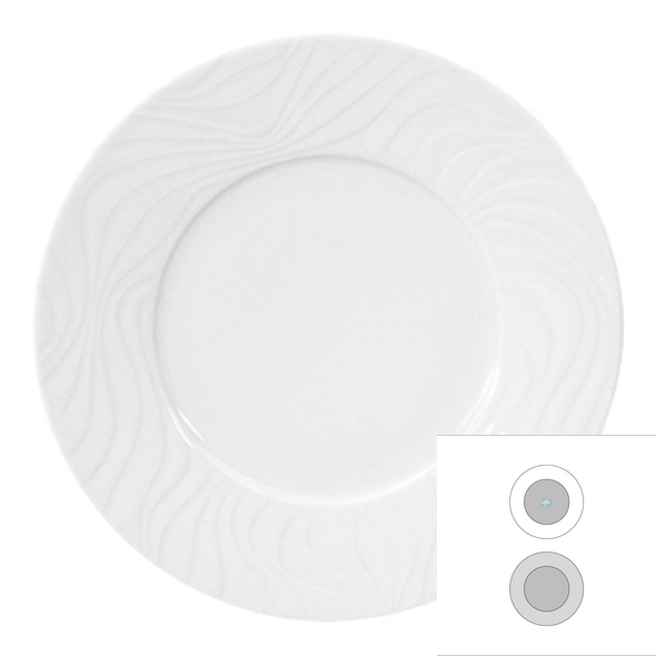 Ceramic dessert plate - Waves