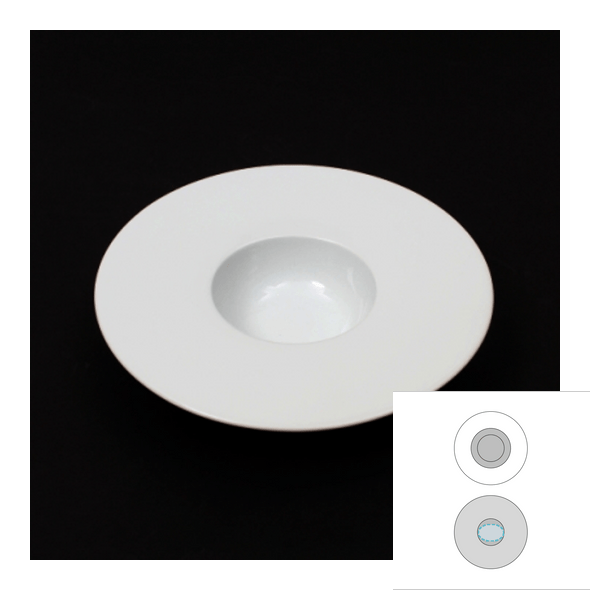 Ceramic gourmet plate - Saturno