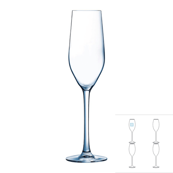 Champagne fløyte i glass - ARCOROC™ - Mineral