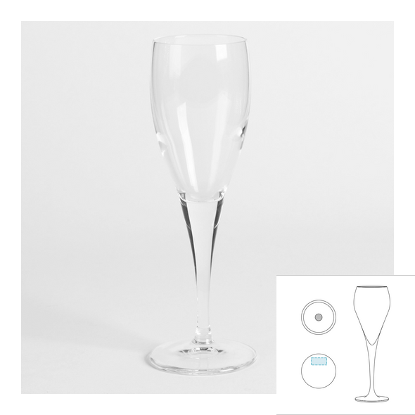 Champagnerflöte aus Glas - BORMIOLI ROCCO™ - Fiore