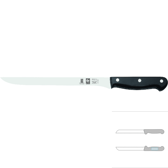 Couteau à jambon en acier inoxydable avec manche en plastique - Technik