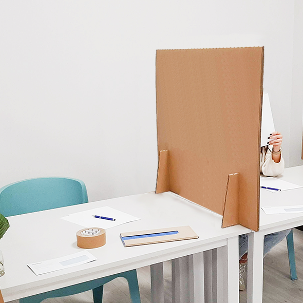 Cardboard Workspace Divider