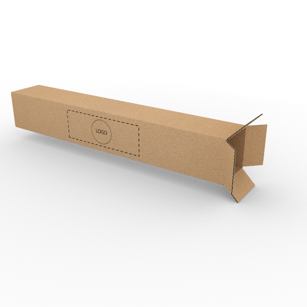 Enkeltvæg papkasser til lange produkter med topåbning
