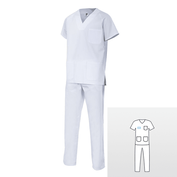 Ensemble pantalon et tunique d'hôpital Ensemble pantalon et tunique d'hôpital