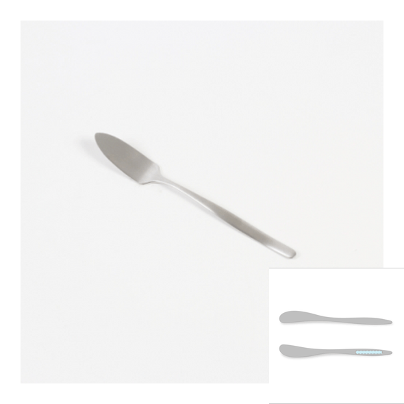 Espátula para manteiga em inox - Bali Escovado Espátula para manteiga em inox - Bali Escovado
