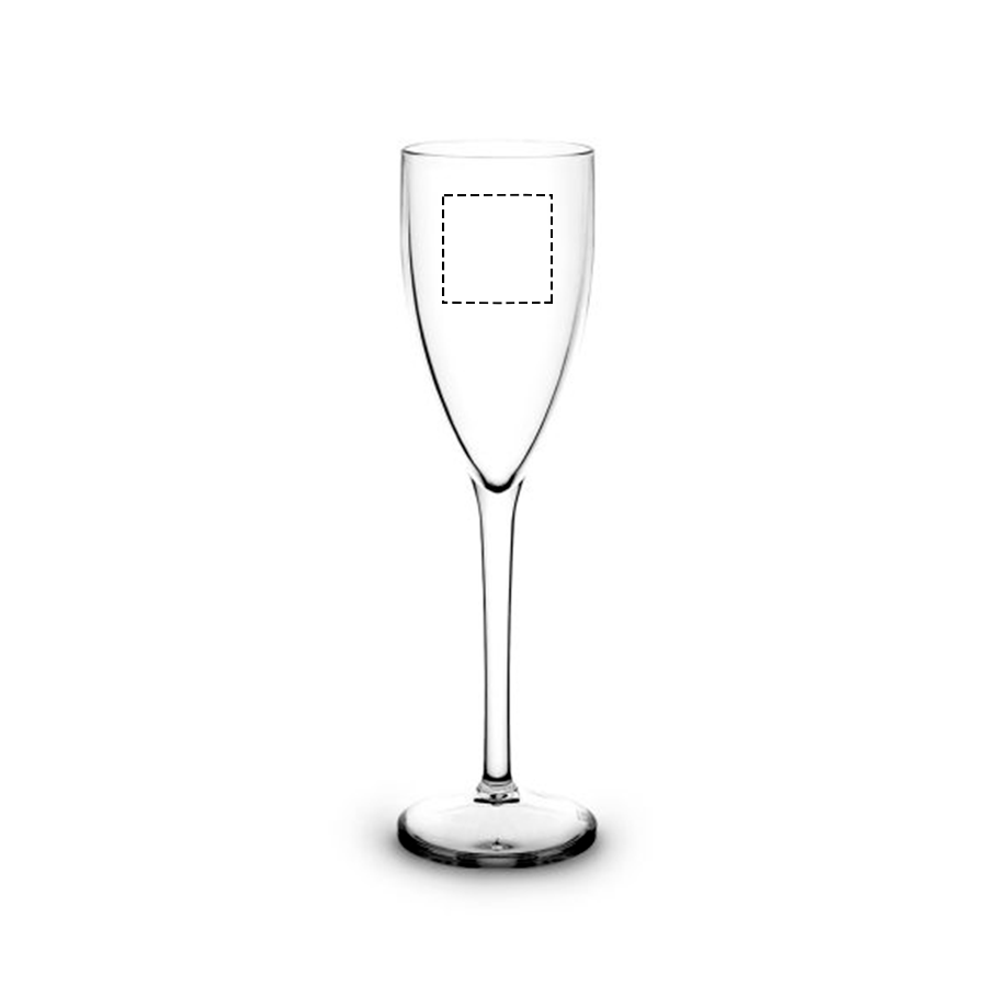 Högt champagneglas