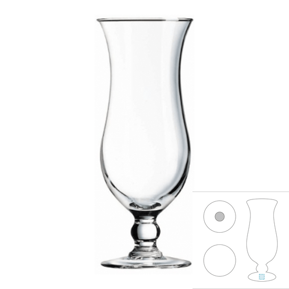 Glass cocktail glass - Hurricane Glass cocktail glass - Hurricane