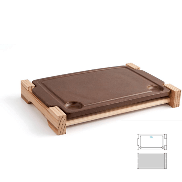 Grille en céramique avec support en bois - Barro Anaflor Grille en céramique avec support en bois - Barro Anaflor