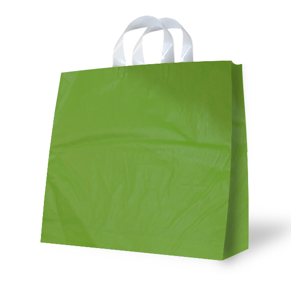 High density plastic bag with flexi handles High density plastic bag with flexi handles