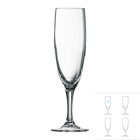 Champagnefluit in glas - ARCOROC™ - Elegance