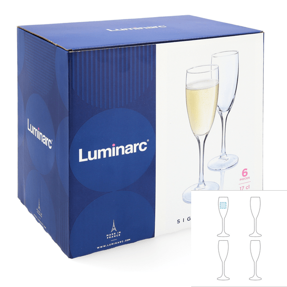 Champagnerflöte aus Glas - LUMINARC™ - Signature
