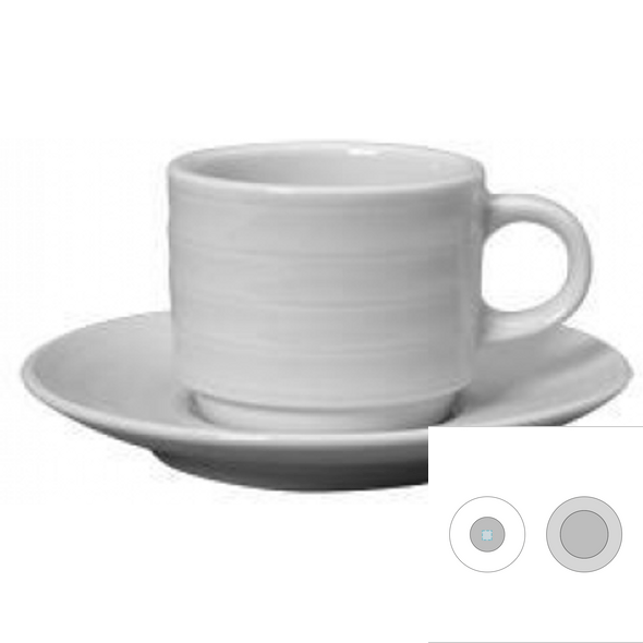 Keramisk kaffekopp og tallerkensett - Roulette Keramisk kaffekopp og tallerkensett - Roulette
