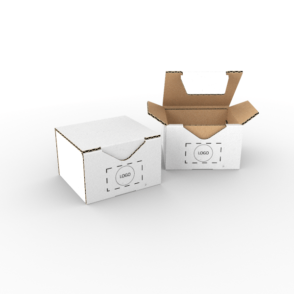 Klein formaat enkelwandige kartonnen postdozen