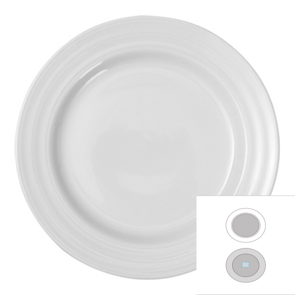 Kulatý keramický talíř - Roulette H