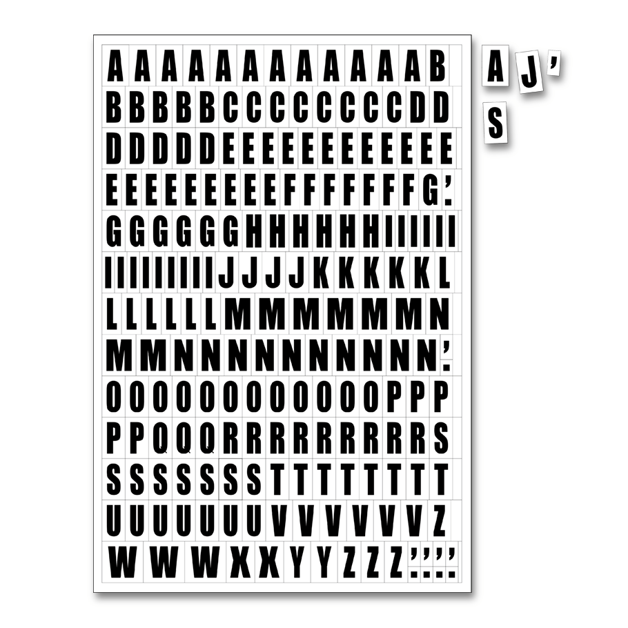 Magnetische letters Magnetische letters