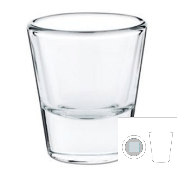 Likørglass (shot) i glass - Bullet