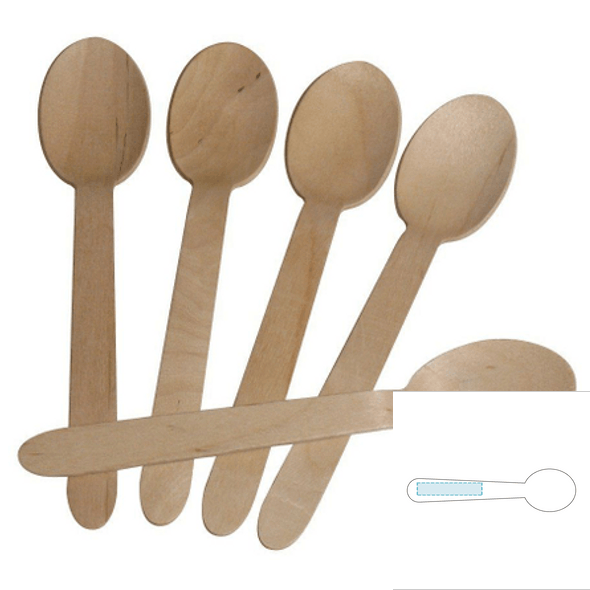 Lot de cuillères à soupe en bois (100 pcs) Lot de cuillères à soupe en bois (100 pcs)