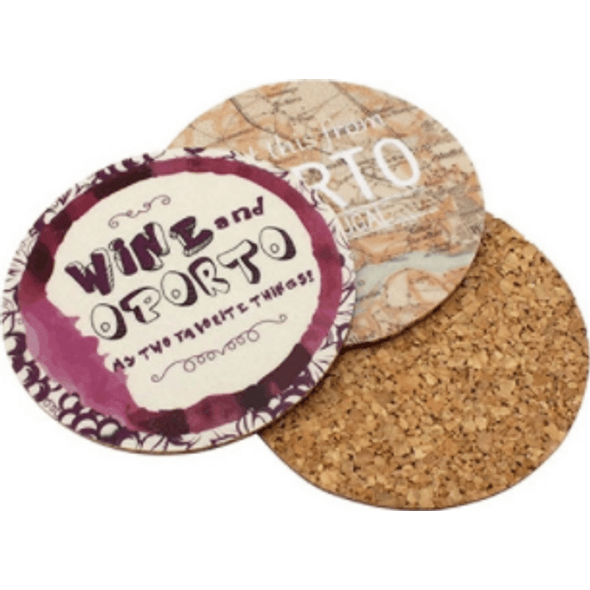 Cork coasters with 8cm diameter Personalised Lowest Prices