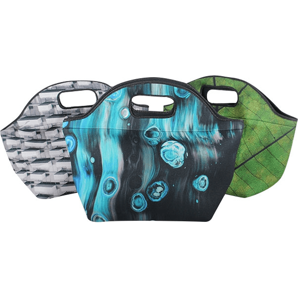 Lancheira térmica com pega em neoprene Lancheira térmica com pega em neoprene