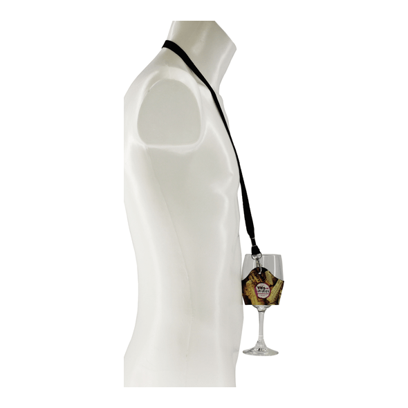 Petit sous-verre en polyester avec cordon Petit sous-verre en polyester avec cordon