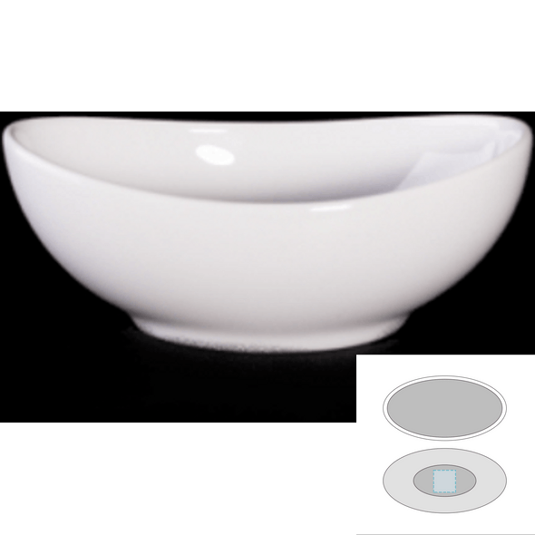 Oval ceramic bowl - Saturno Oval ceramic bowl - Saturno