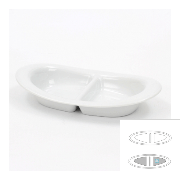 Oval ceramic dish - Duo