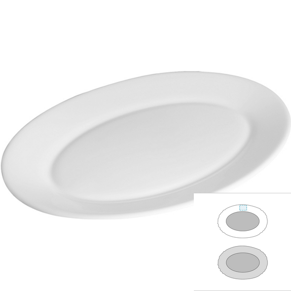 Oval glass platter - BORMIOLI ROCCO™ - Performa