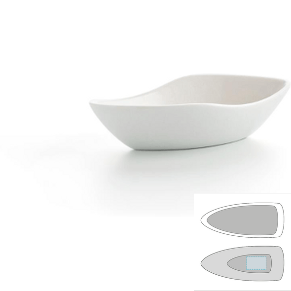 Oval keramik skål - Alaska