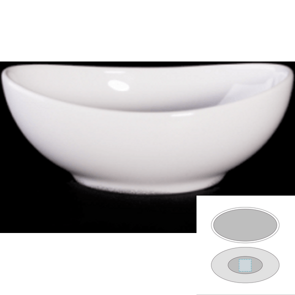Ovale Keramikschüssel - Saturno