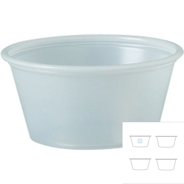 Pack Muoviset kastikemukit (2400 kpl) Pack Muoviset kastikemukit (2400 kpl)