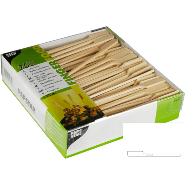 Packung Holzspieße - Golf (250 un) Packung Holzspieße - Golf (250 un)