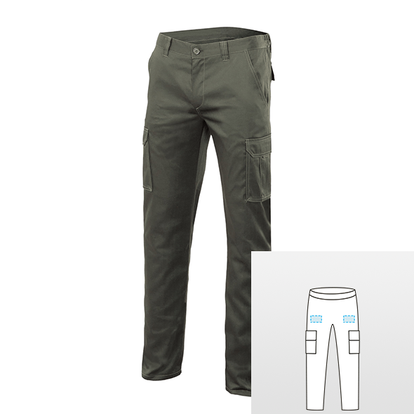 Pantalones acolchados multibolsillos - Ropa laboral