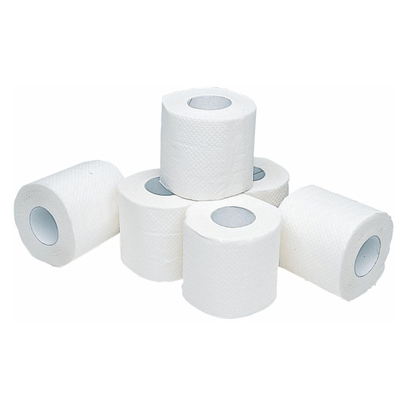 Paquete de rollos de papel higiénico de 2 hojas de papel (108 un) Paquete de rollos de papel higiénico de 2 hojas de papel (108 un)