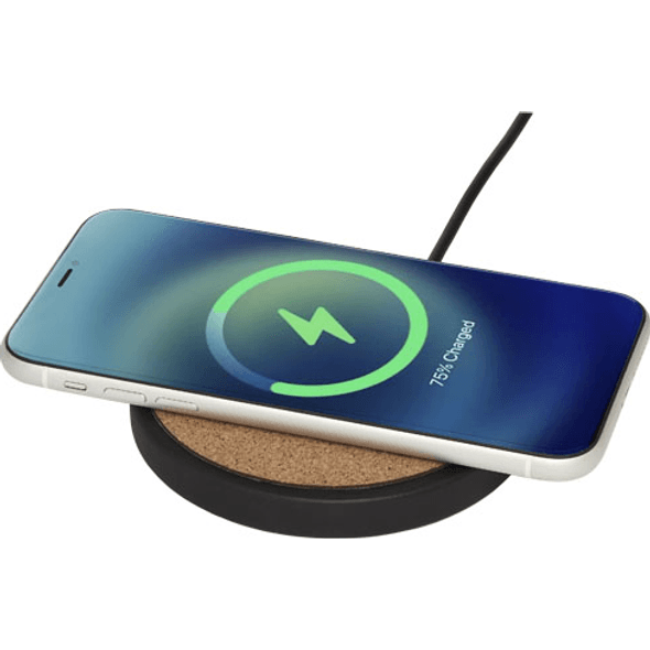 Pad di ricarica wireless Kivi 10W calcare/sughero Pad di ricarica wireless Kivi 10W calcare/sughero