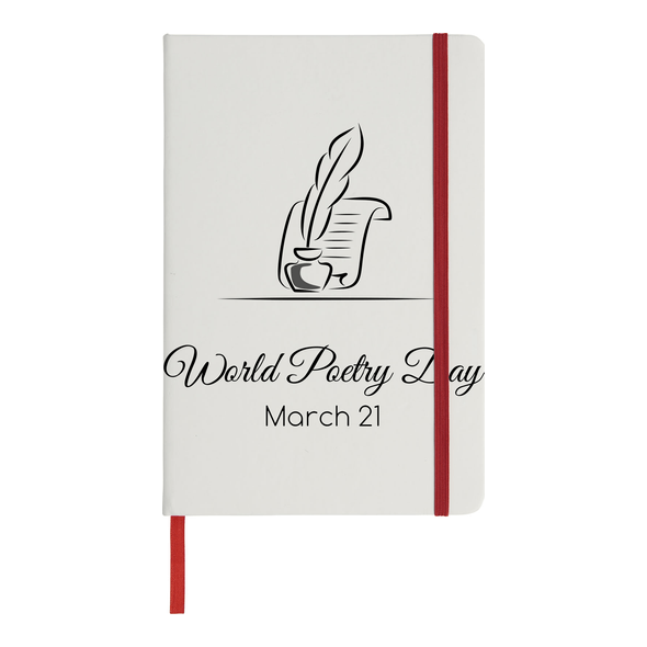 Carnet A5 blanc avec bande couleur "Spectrum" - Bullet™ Carnet A5 blanc avec bande couleur "Spectrum" - Bullet™